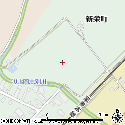 北海道登別市新栄町周辺の地図
