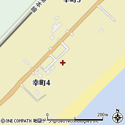 北海道登別市幸町周辺の地図