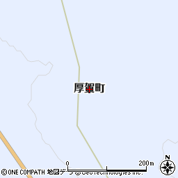 北海道日高町（沙流郡）厚賀町周辺の地図