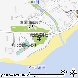 虎杖浜神社周辺の地図