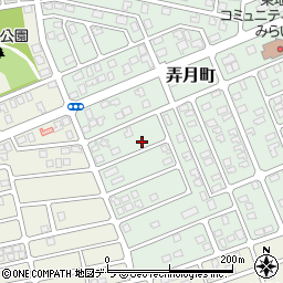 北海道伊達市弄月町266周辺の地図