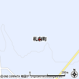 北海道登別市札内町周辺の地図