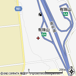 道央自動車道有珠山ＳＡ　上り売店周辺の地図