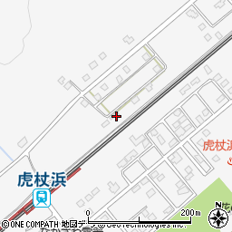 北海道白老郡白老町虎杖浜420-91周辺の地図