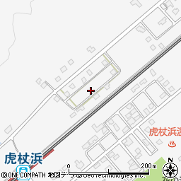 北海道白老郡白老町虎杖浜420-75周辺の地図