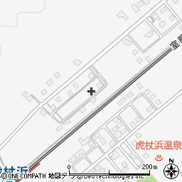 北海道白老郡白老町虎杖浜420-142周辺の地図