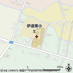 伊達市立東小学校周辺の地図