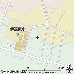 北海道伊達市弄月町206周辺の地図