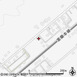 北海道白老郡白老町虎杖浜420-322周辺の地図