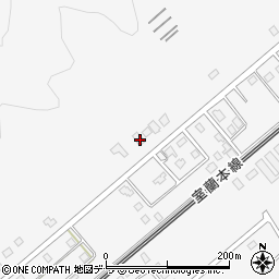 北海道白老郡白老町虎杖浜420-469周辺の地図