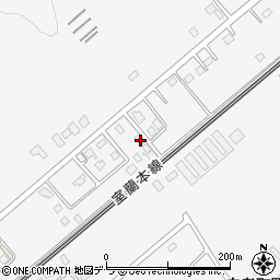 北海道白老郡白老町虎杖浜420-429周辺の地図