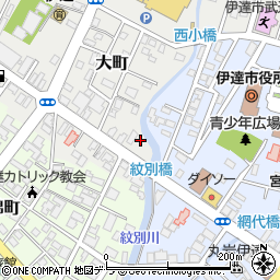 北海道伊達市大町20-81周辺の地図