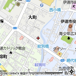 北海道伊達市大町22周辺の地図