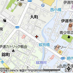 北海道伊達市大町21周辺の地図