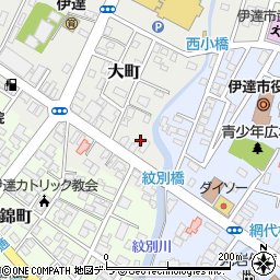 北海道伊達市大町20-71周辺の地図