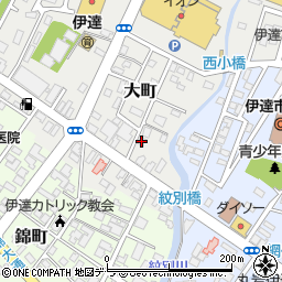北海道伊達市大町20-12周辺の地図