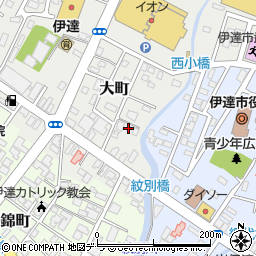 北海道伊達市大町20-52周辺の地図