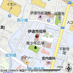 〒052-0000 北海道伊達市（以下に掲載がない場合）の地図