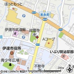 伊達囲碁クラブ周辺の地図