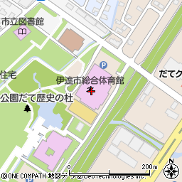 伊達市総合体育館（あかつき）周辺の地図