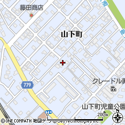 北海道伊達市山下町周辺の地図