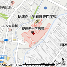 伊達赤十字病院（日本赤十字社）周辺の地図