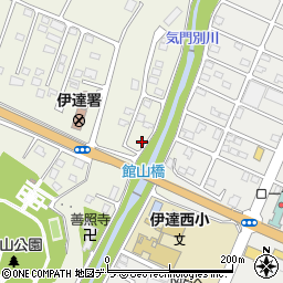 北海道伊達市館山町4-56周辺の地図
