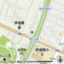 北海道伊達市館山町4-42周辺の地図