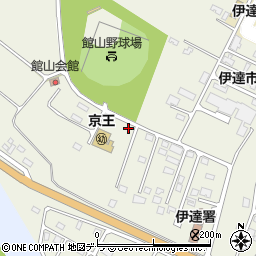 北海道伊達市館山町14-4周辺の地図