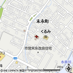 中央区末永集会所周辺の地図