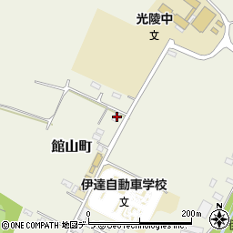 北海道伊達市館山町25-11周辺の地図