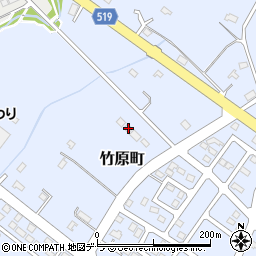 北海道伊達市竹原町64周辺の地図