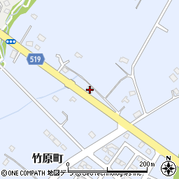 北海道伊達市竹原町74-3周辺の地図