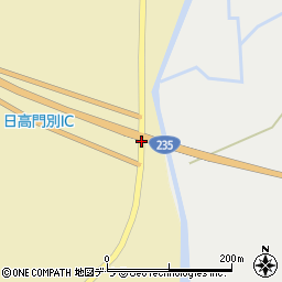 日高門別ＩＣ周辺の地図