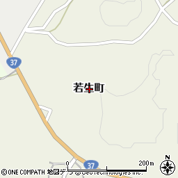 北海道伊達市若生町周辺の地図