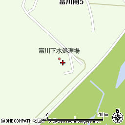 日高町役場　富川浄化センター周辺の地図