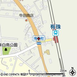 有珠駅前周辺の地図