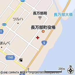 長万部町役場　町民課周辺の地図