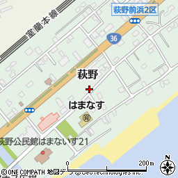 北海道白老郡白老町萩野71-39周辺の地図