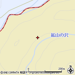 鉱山ノ沢周辺の地図