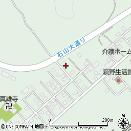 北海道白老郡白老町萩野312-53周辺の地図