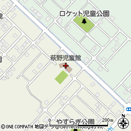 白老町立　萩野児童館周辺の地図