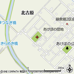 北吉原緑泉郷公園周辺の地図