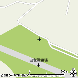 学校法人日本航空学園　白老滑空場周辺の地図