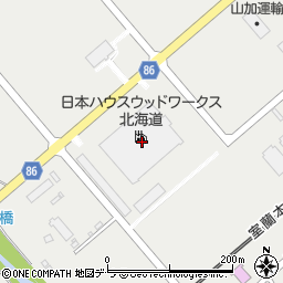 株式会社日本ハウスウッドワークス北海道周辺の地図