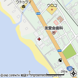 有限会社カネキン川村水産虻田工場周辺の地図