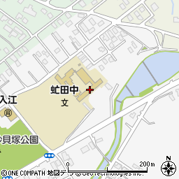 洞爺湖町立虻田中学校周辺の地図
