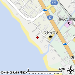 北海道虻田郡洞爺湖町浜町1-12周辺の地図