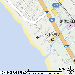 北海道虻田郡洞爺湖町浜町1-14周辺の地図