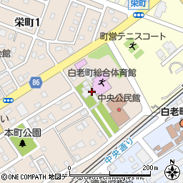 白老八幡神社周辺の地図